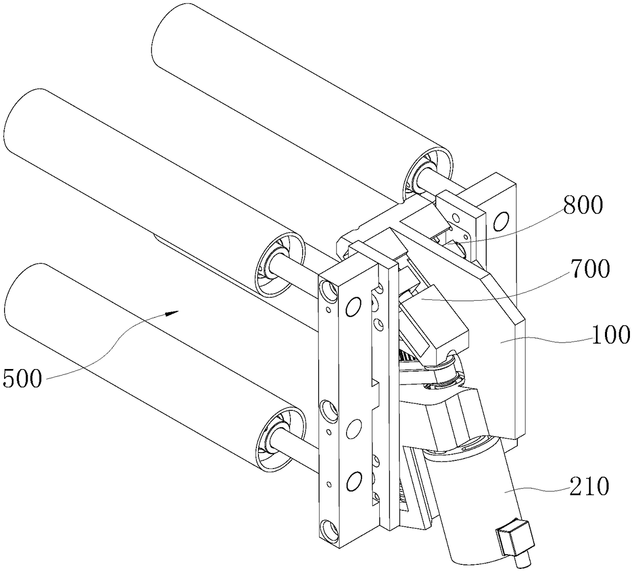 Symmetrical deviation rectifying equipment