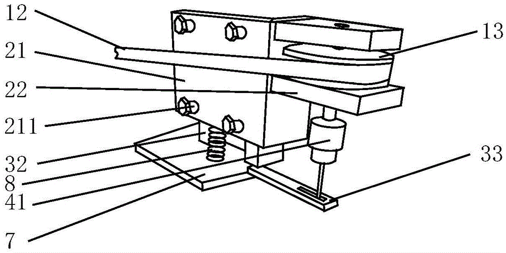 Double hole punching equipment for bamboo chip processing