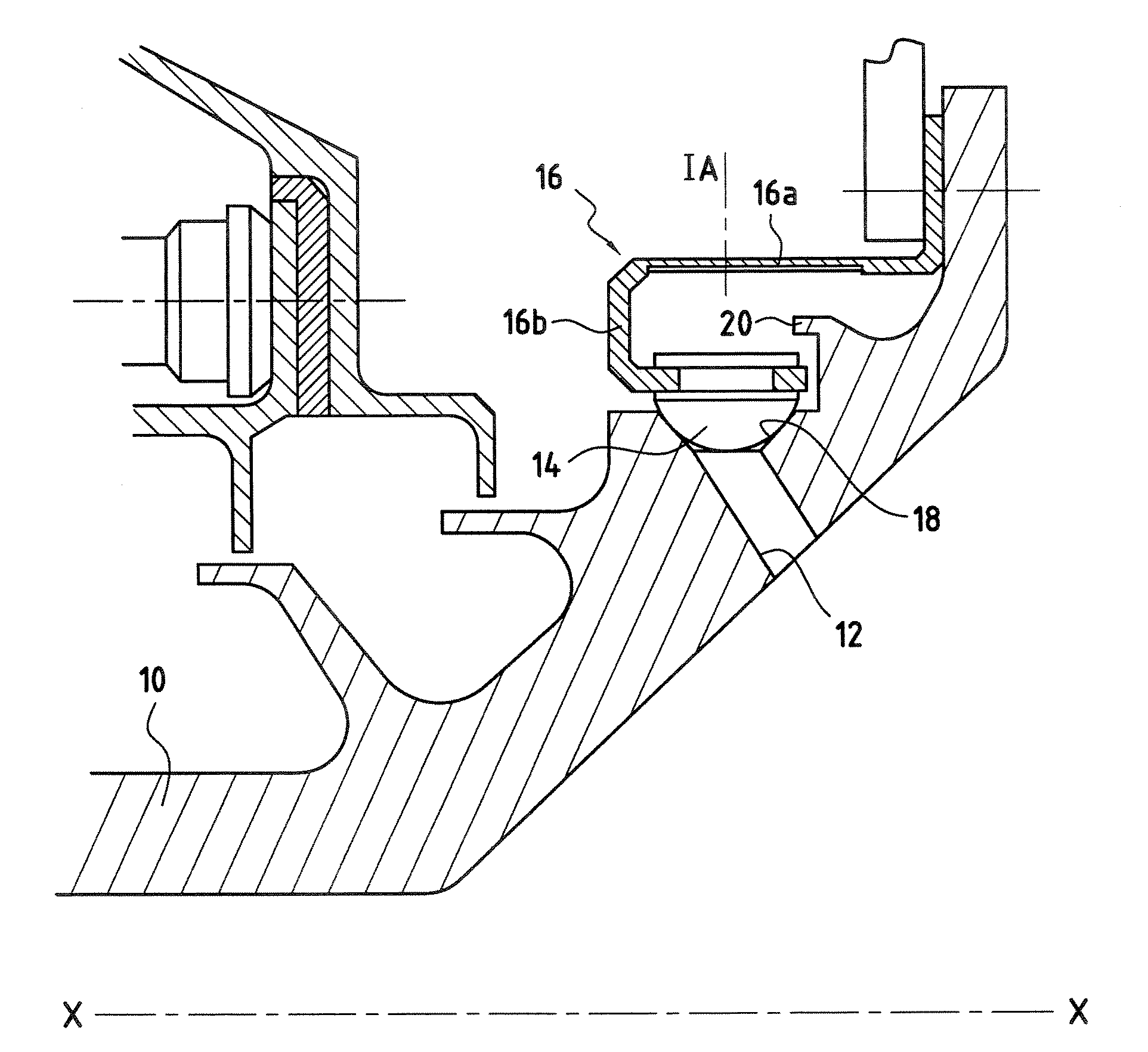 A method of regulating the flow rate of air in a rotary shaft of a turbomachine