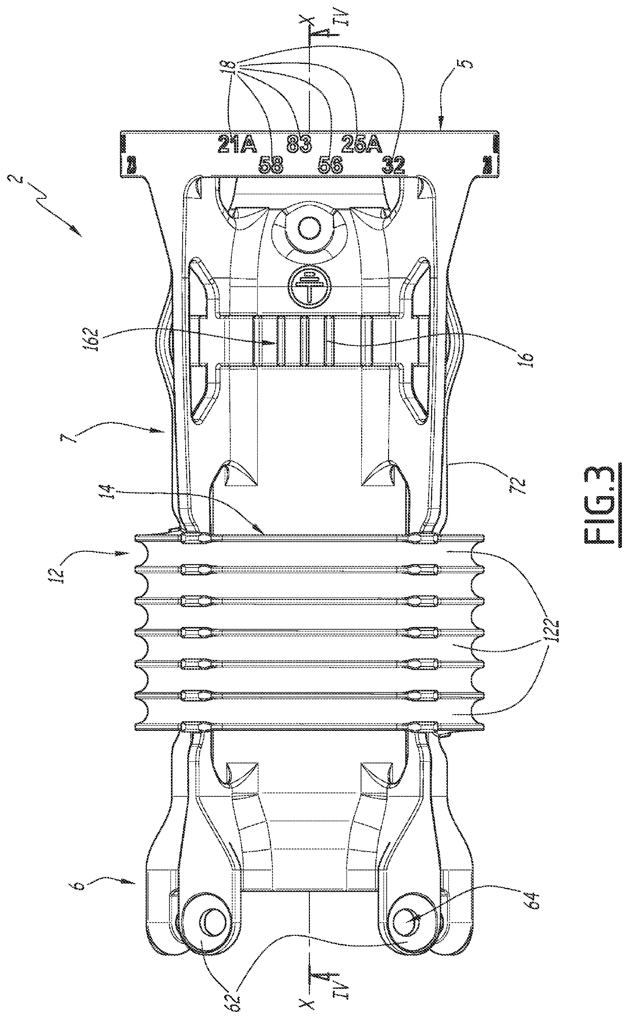 Sprayer support, spraying device including such a support, and method for manufacturing such a support