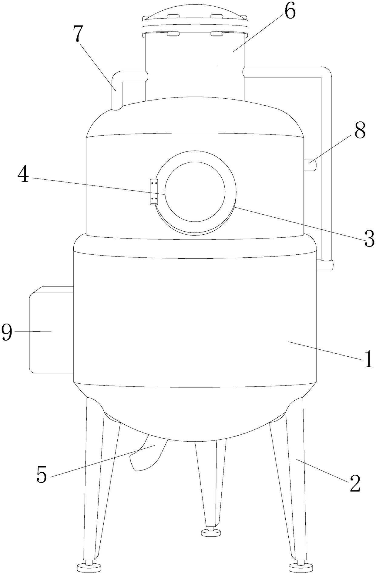 Evaporating pot with efficient juice catching function
