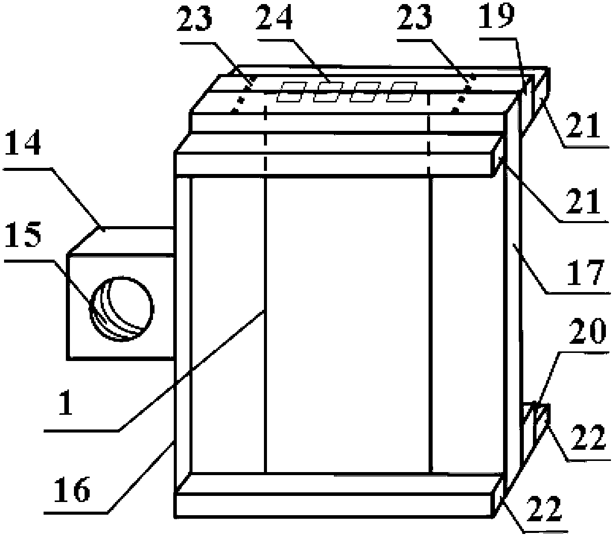 Fast and objective testing device and method for body-fitted property of fabric in hygrometric state