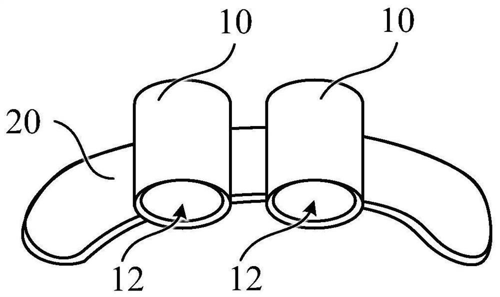 Nasal respiratory airflow monitoring device