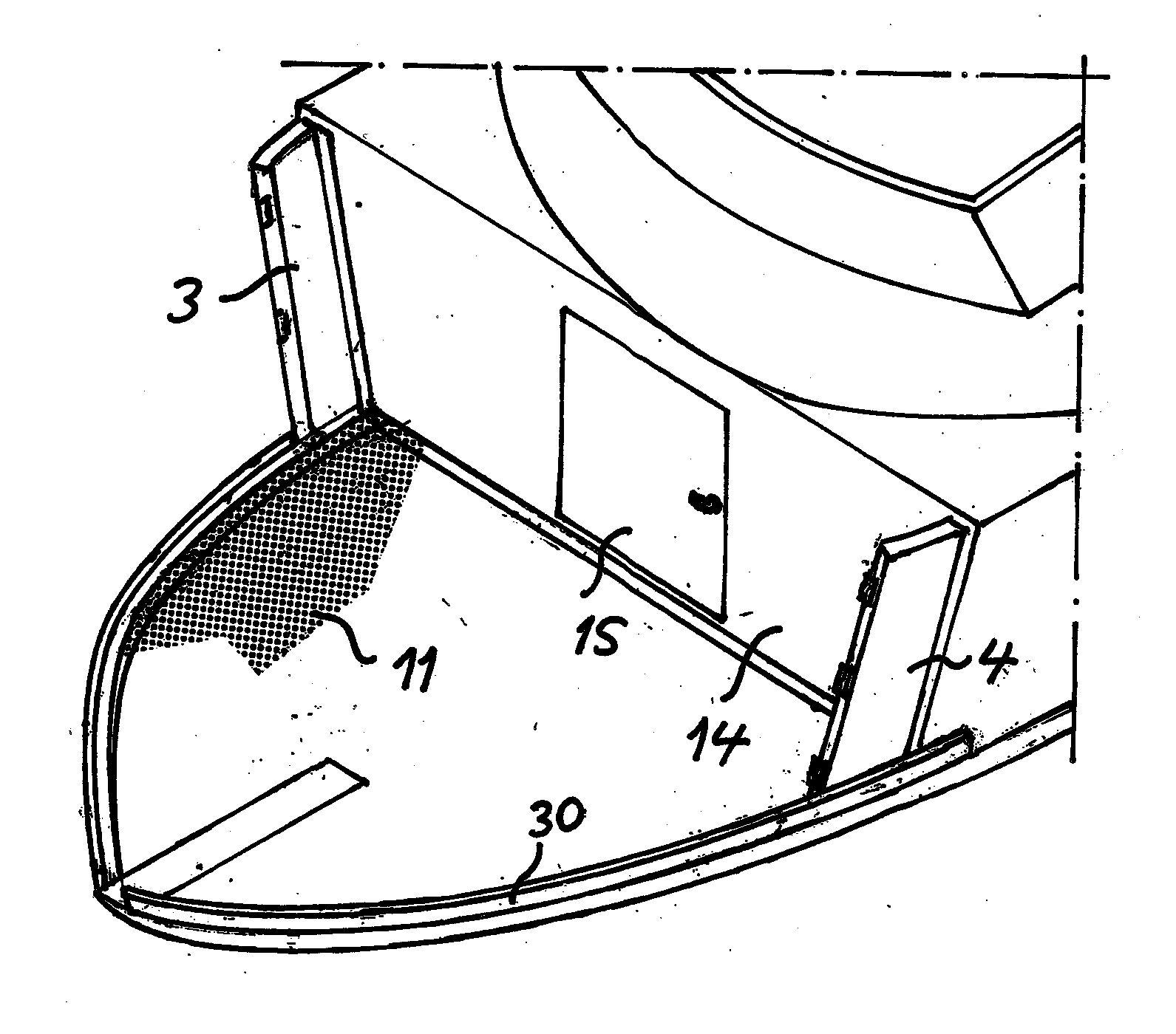 A Boat with a Displaceable Freeboard Section