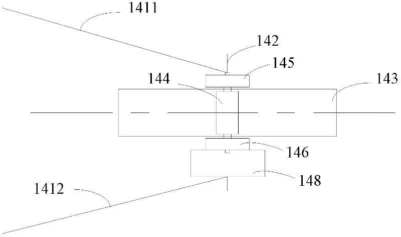 Crane and wire cable length measuring device thereof