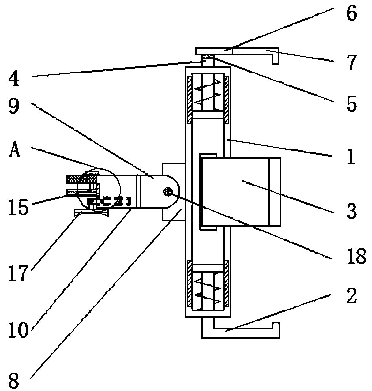 Vehicle-mounted mobile phone bracket being convenient to be fixed