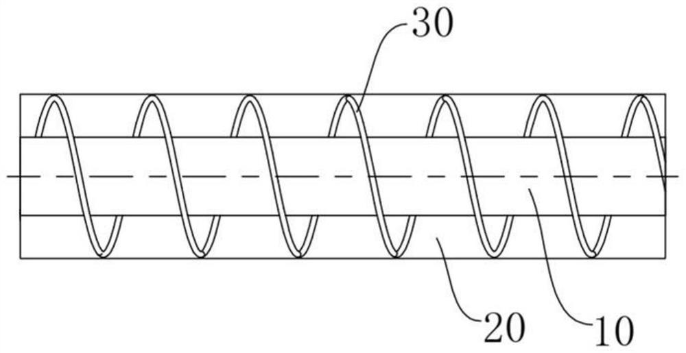 Spiral fiber bragg grating, preparation method and all-fiber orbital angular momentum light beam generator
