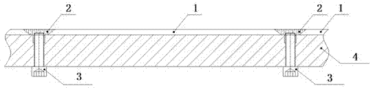 Novel template structure with steel template attached to Teflon and manufacturing method of novel template structure