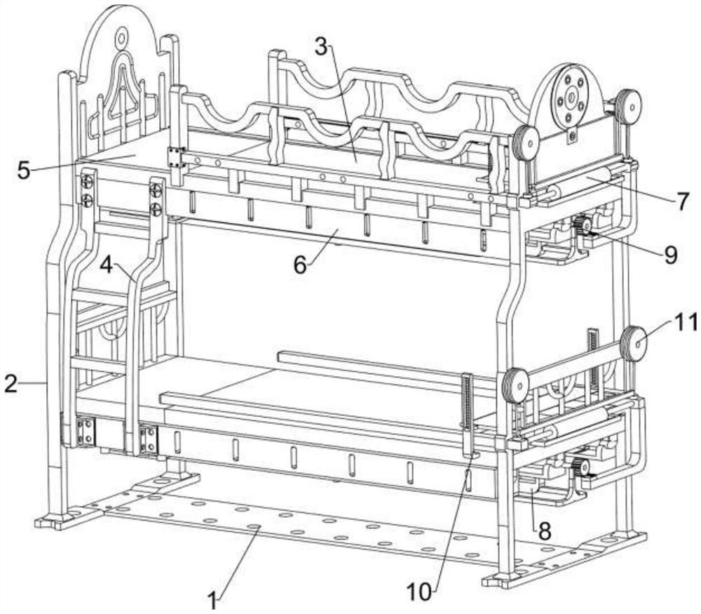 Heating bunk bed for students