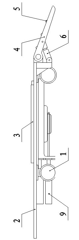 Self-rotating carrying frame in-place machine