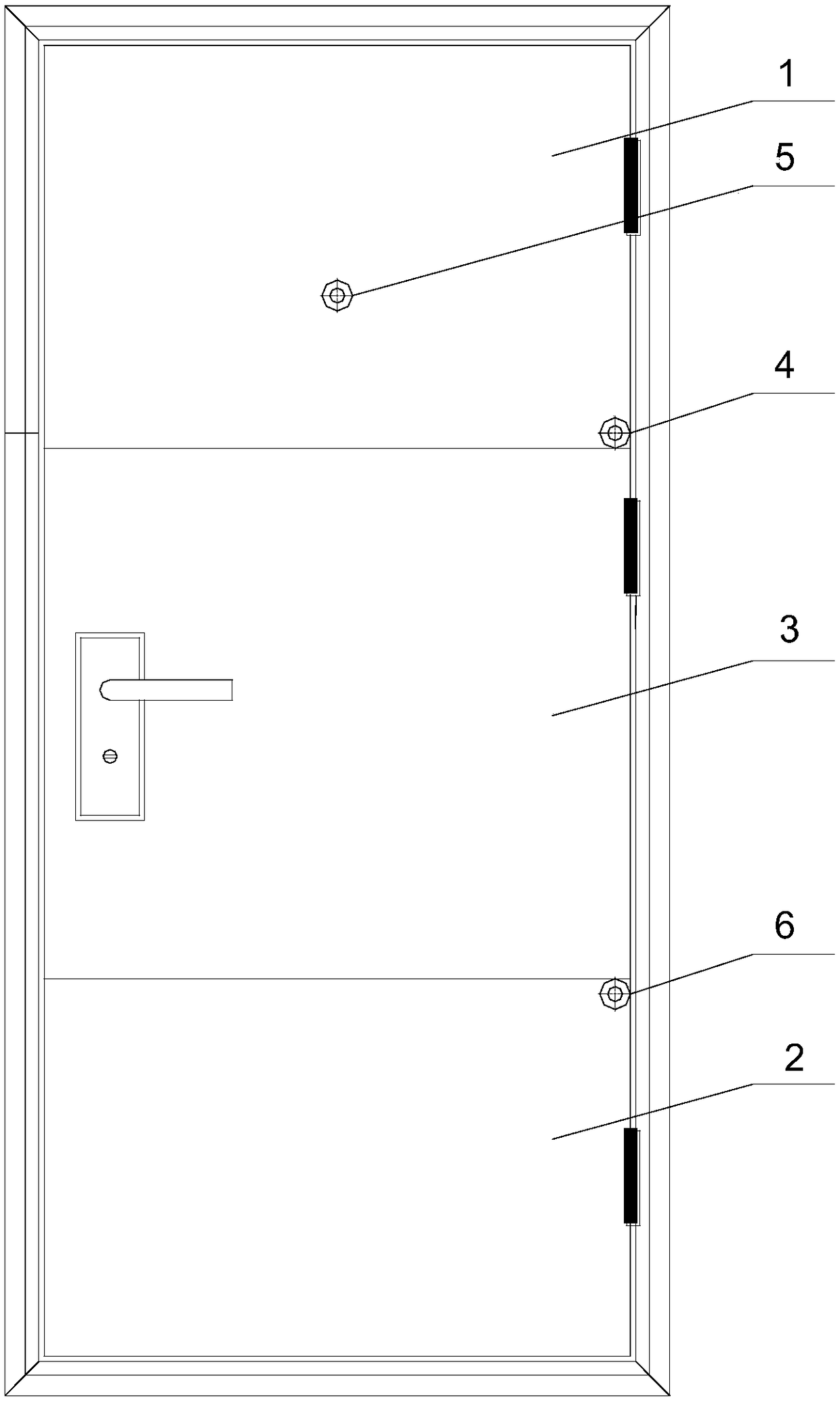 Anti-theft door breaking method by using freezing pressure of water and low-temperature cold brittleness of steel plate