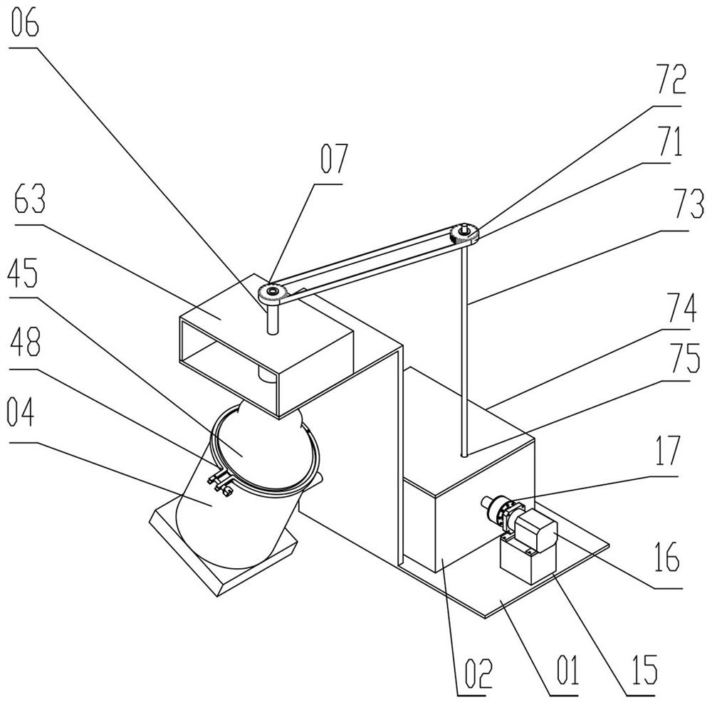 Computer case paint mixing and stirring device and operation method