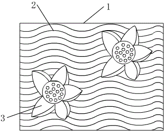 Production method of diatom ooze wall provided with 3D (3-dimensional) picture blocks