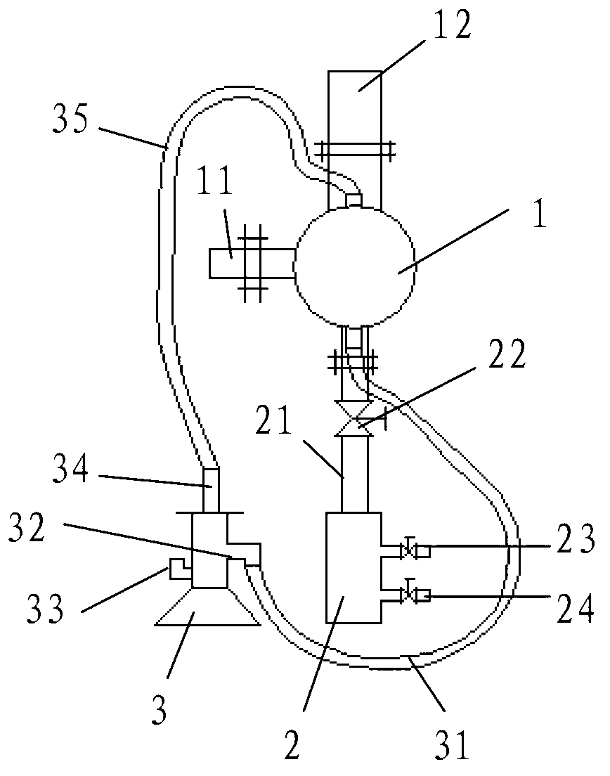 Gas separating device and gas separating method