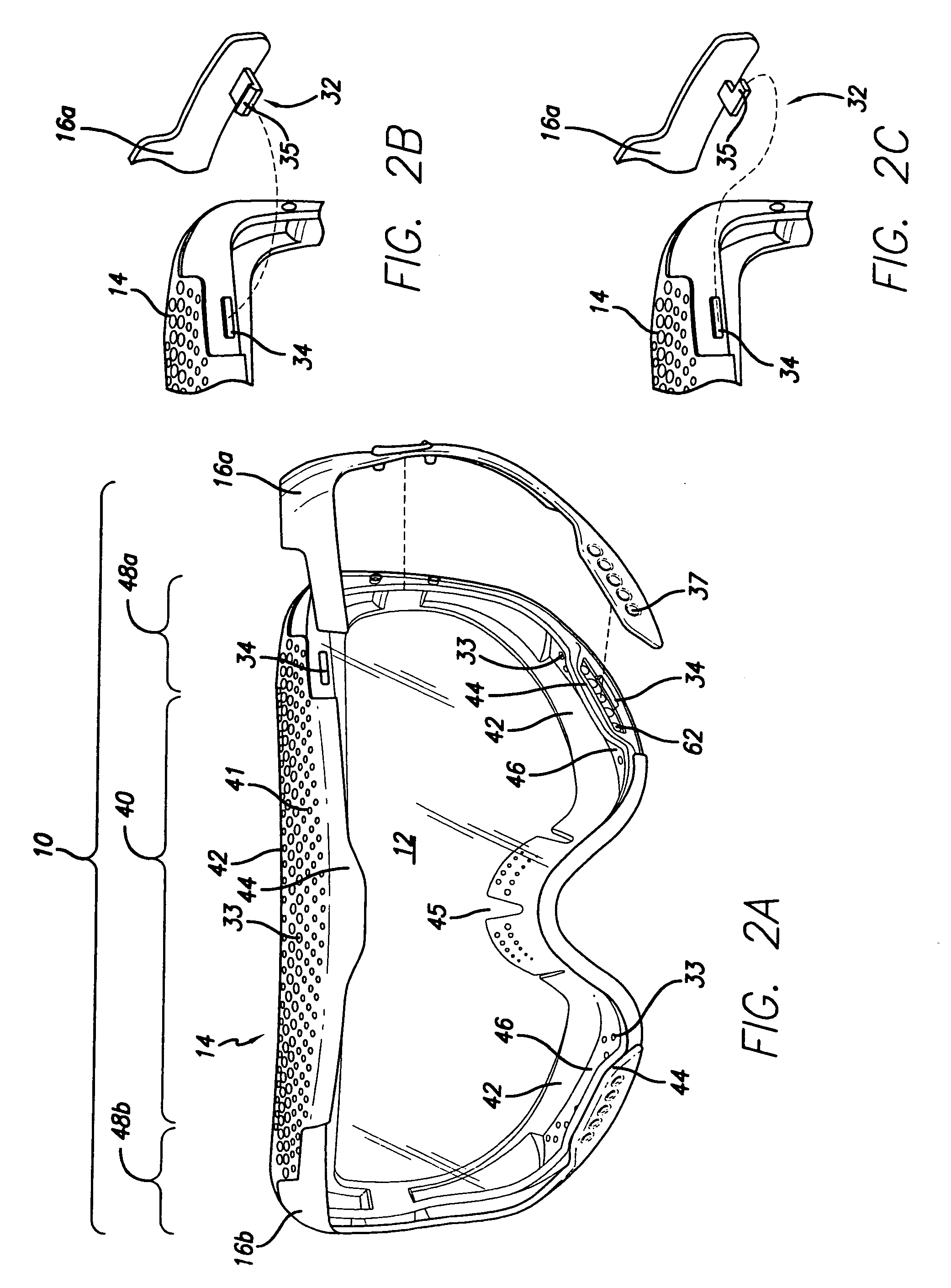 Goggle with removable lens