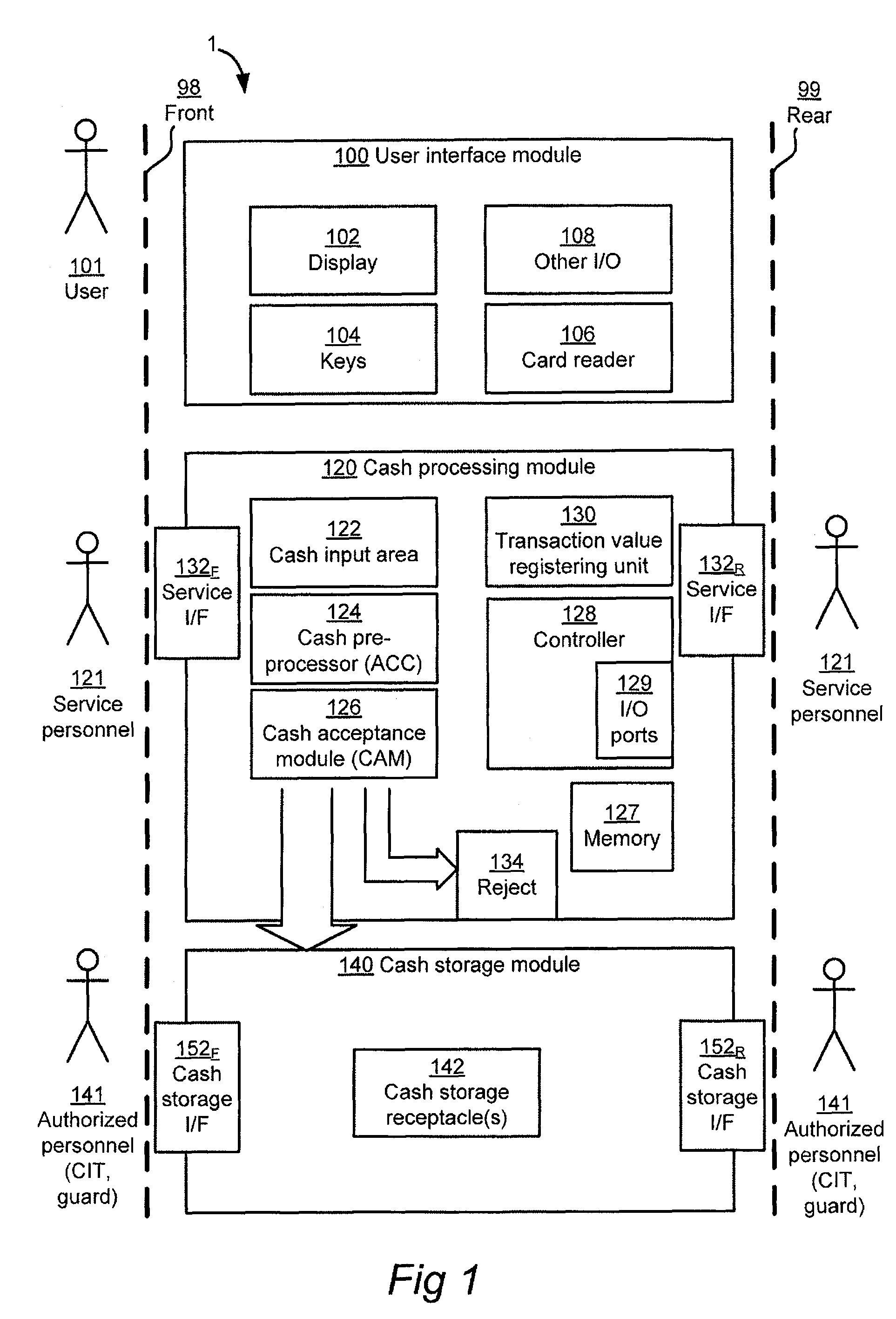 Cash deposit apparatus and associated methods and devices