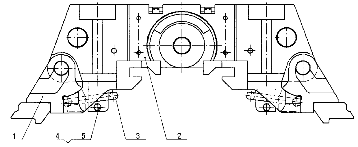 Rotary tool apron structure capable of being quickly disassembled and assembled of coal plough