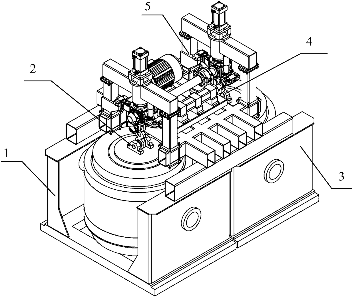 Axle box bearing comprehensive performance test bench