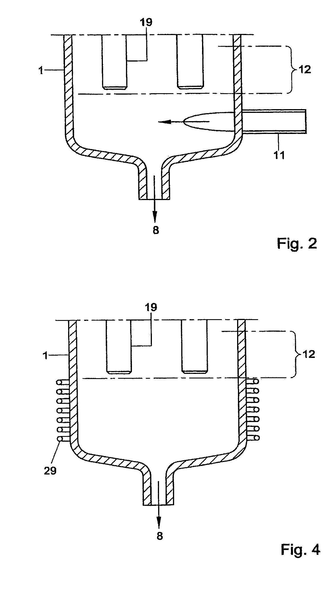 Method and apparatus for processing a suspension