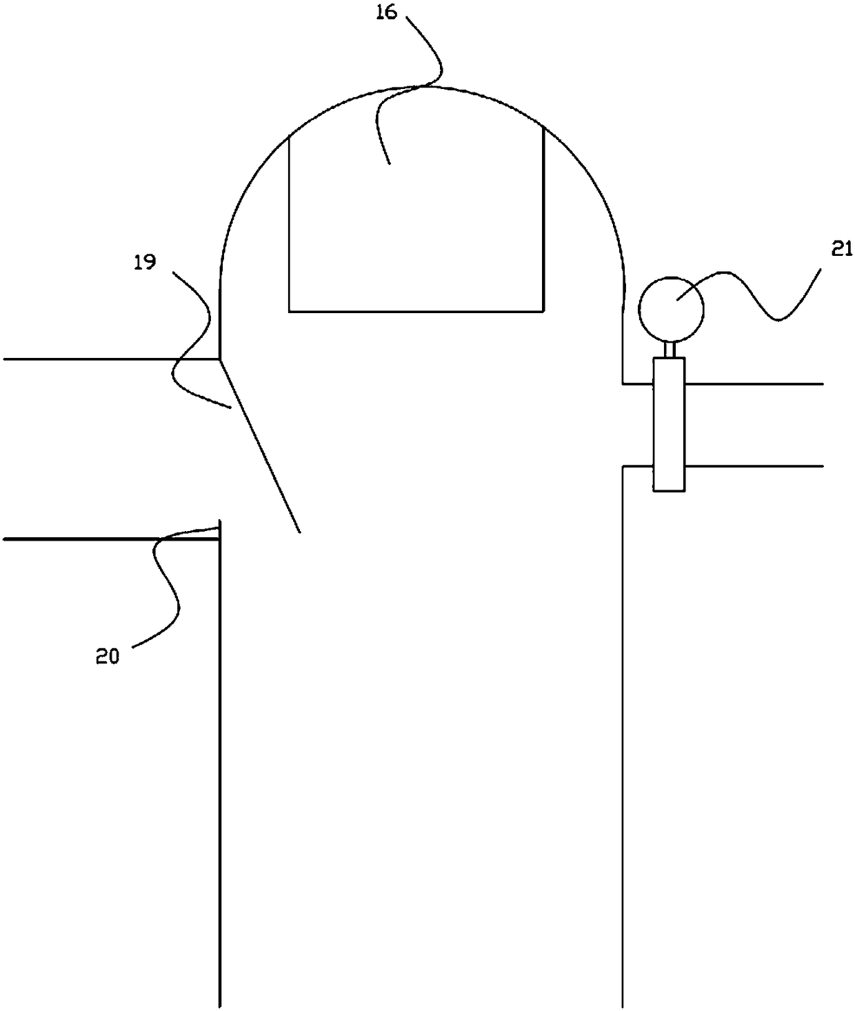 Air shower capable of storing filtered air