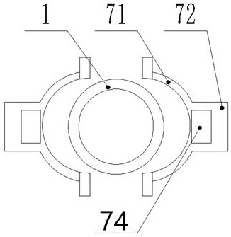 A grouting pipe reinforced grouting structure and construction method thereof