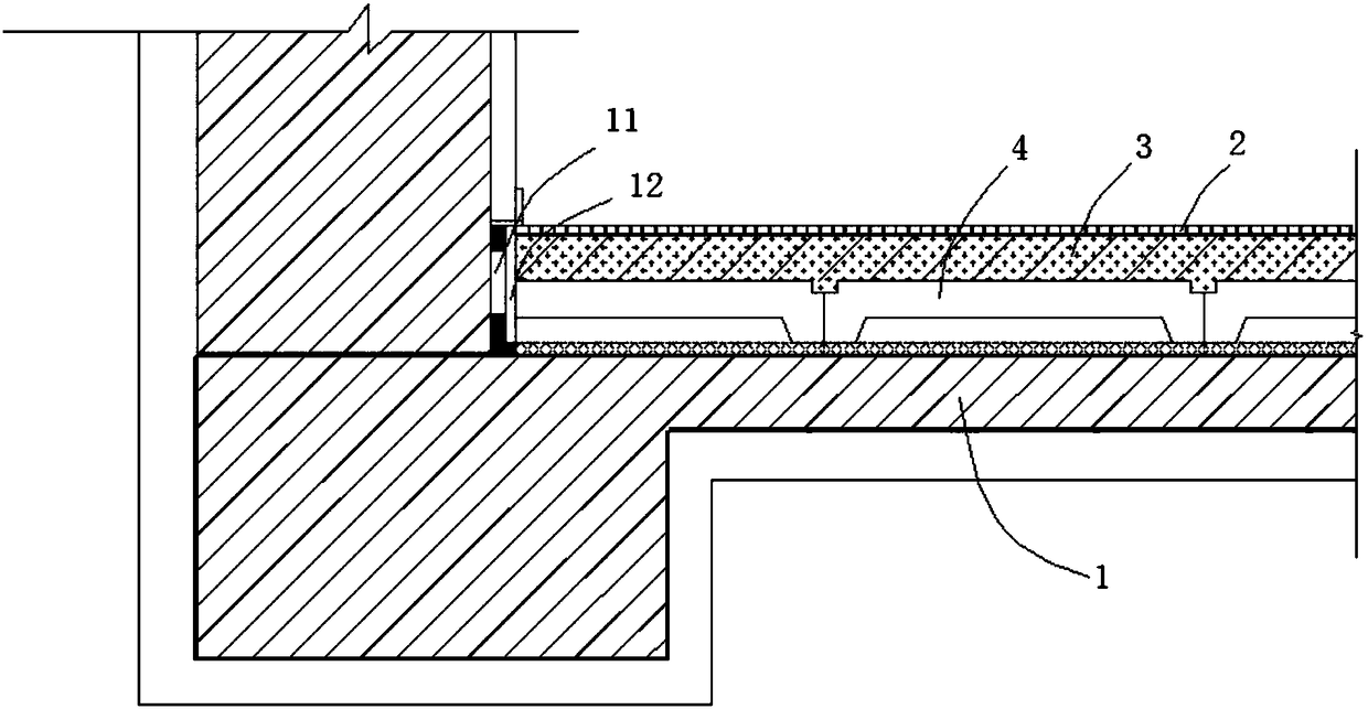 Hidden-honeycomb porcelain grain thermal-insulation structural layer structure