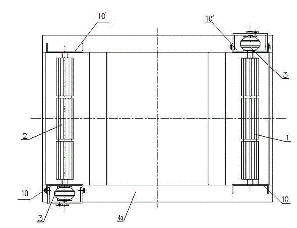 Vertical lifting device of materials