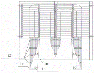 A device and method for assembling a horizontal body of a dry-type amorphous alloy transformer