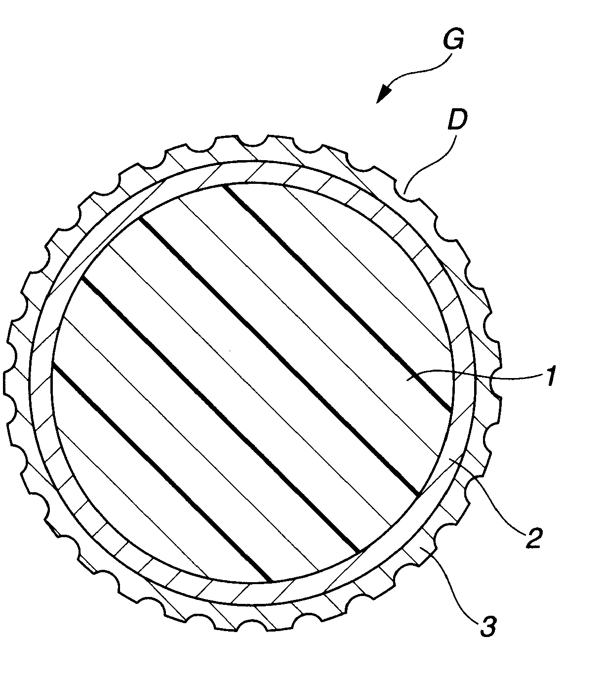 Three-piece solid golf ball