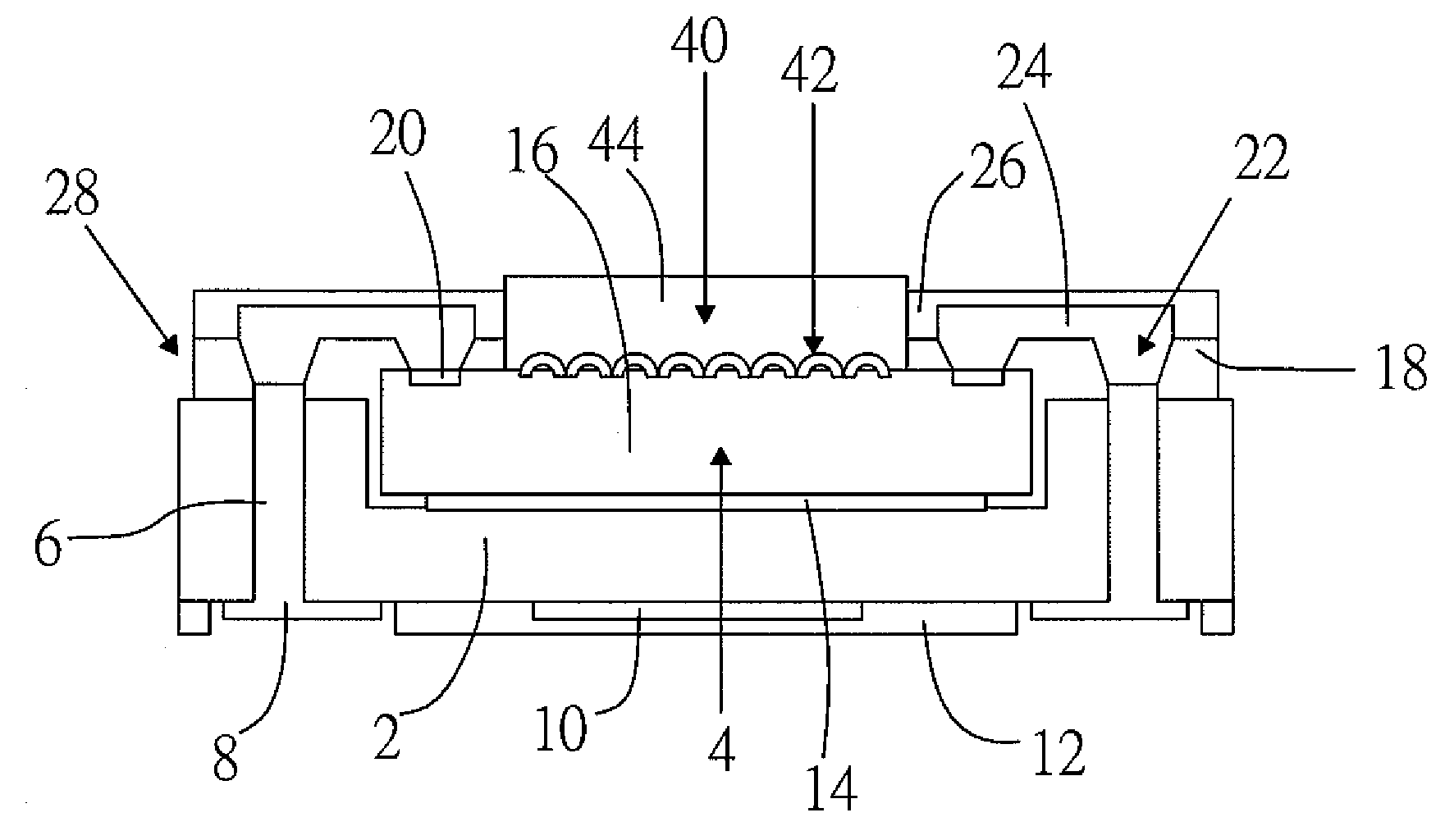 Wafer level image sensor package with die receiving cavity and method of the same