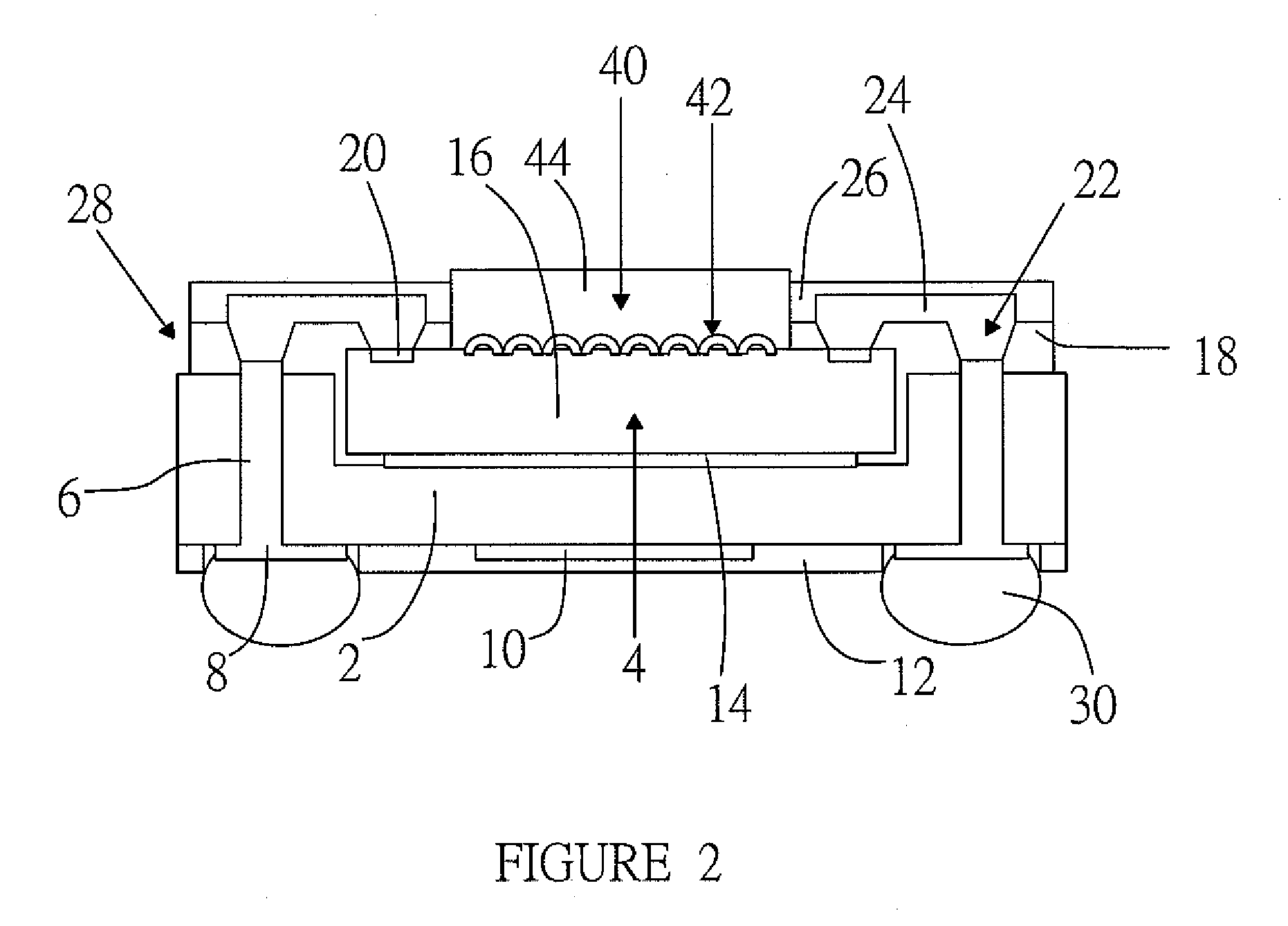 Wafer level image sensor package with die receiving cavity and method of the same