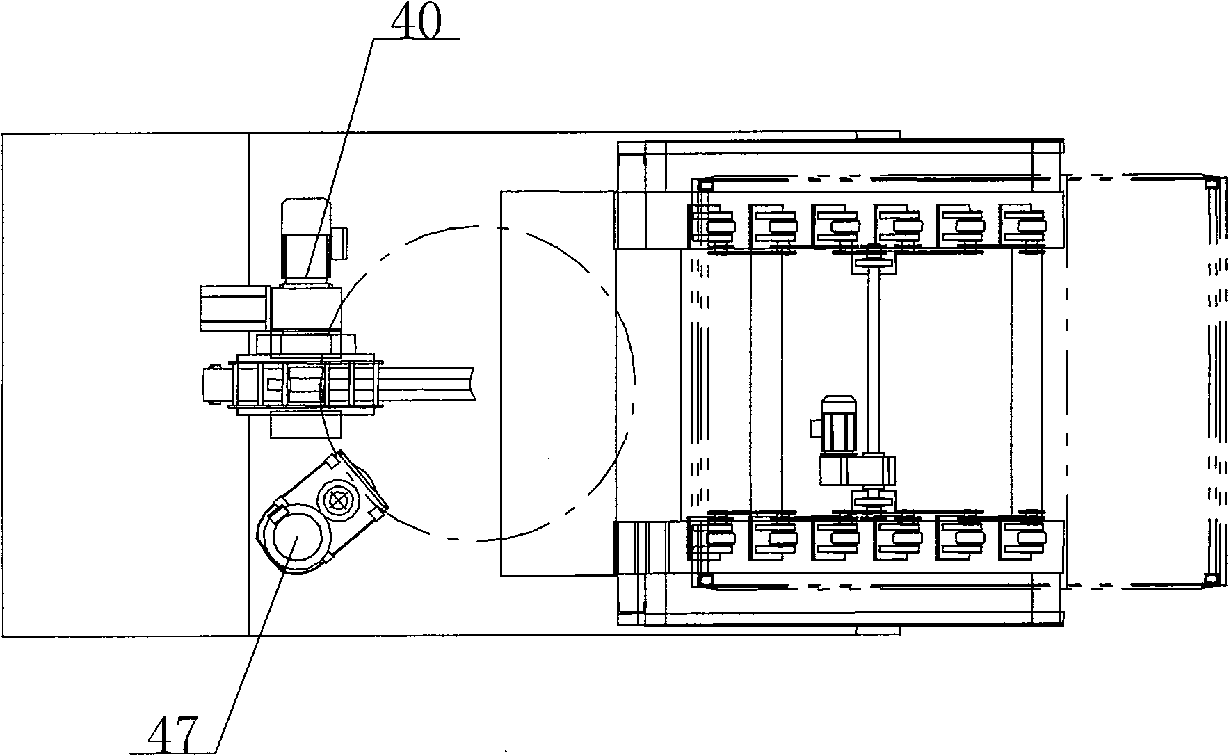 Railway bed laying emergency stone self-discharging train