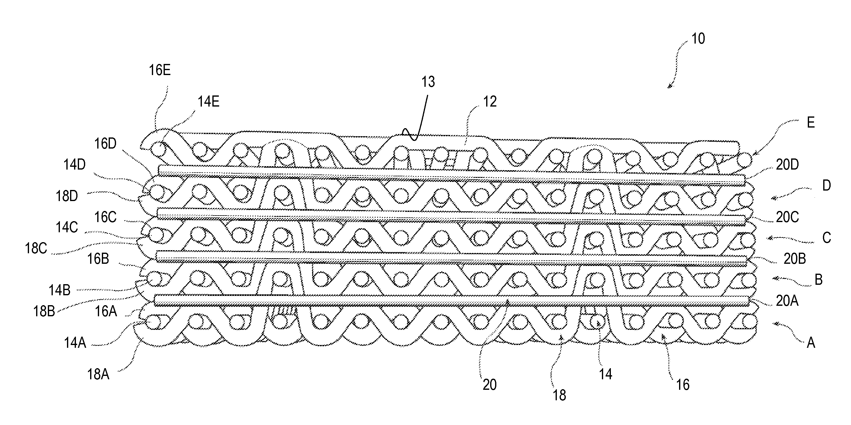 In-line treatment of yarn prior to creating a fabric