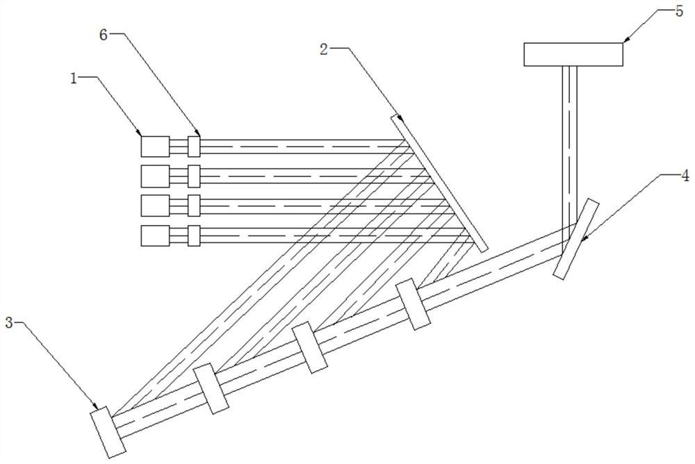 Beam-combining and beam-splitting illumination system