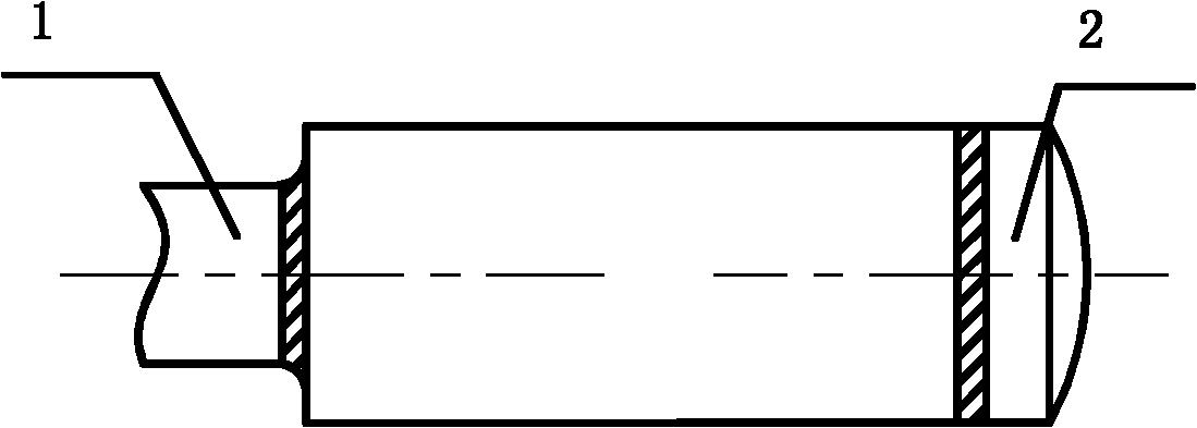 Forging method for pressure vessel bottom head transition section of second-generation nuclear power station and mould