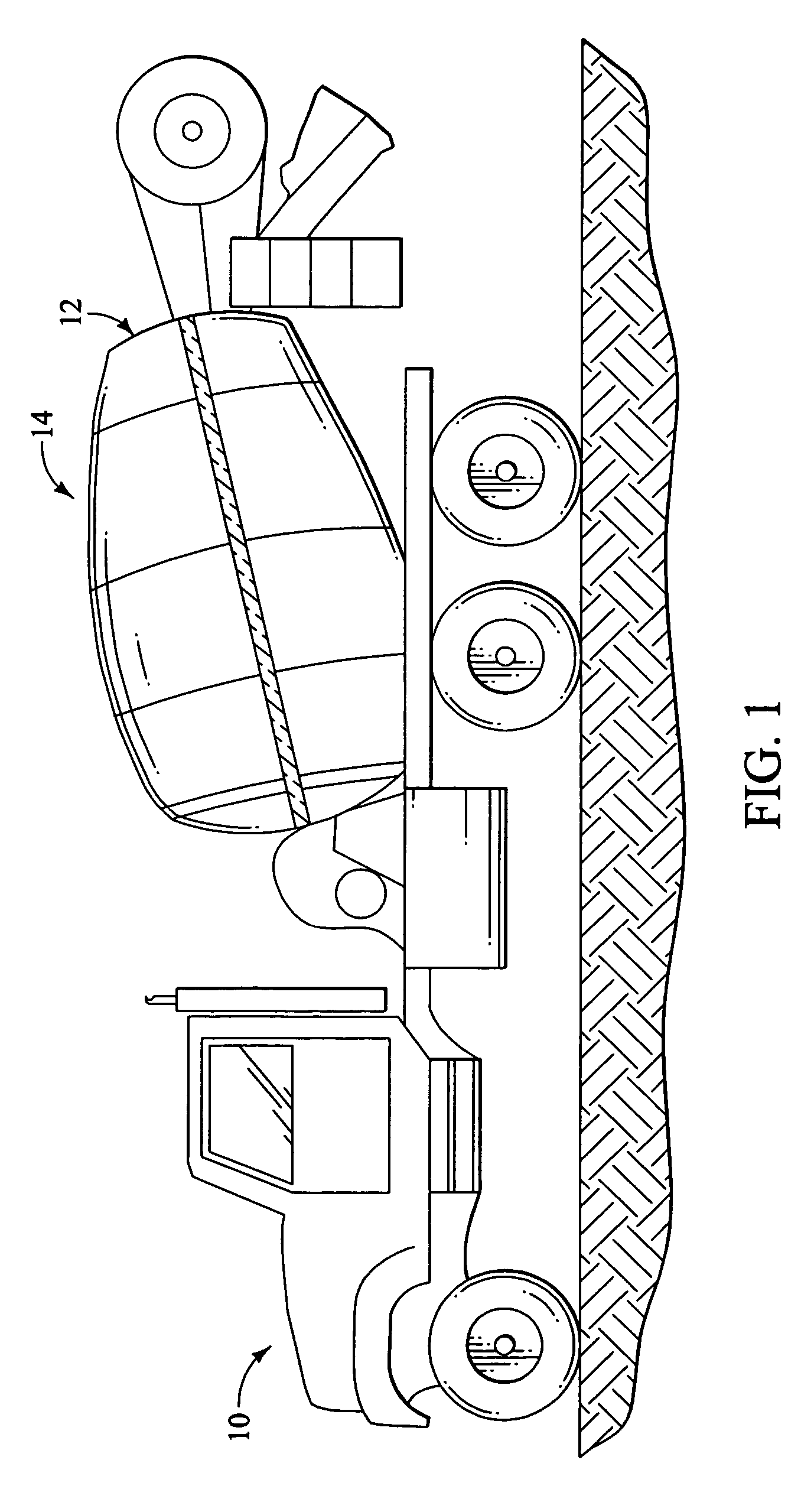 Thermal insulating device for concrete mixing trucks
