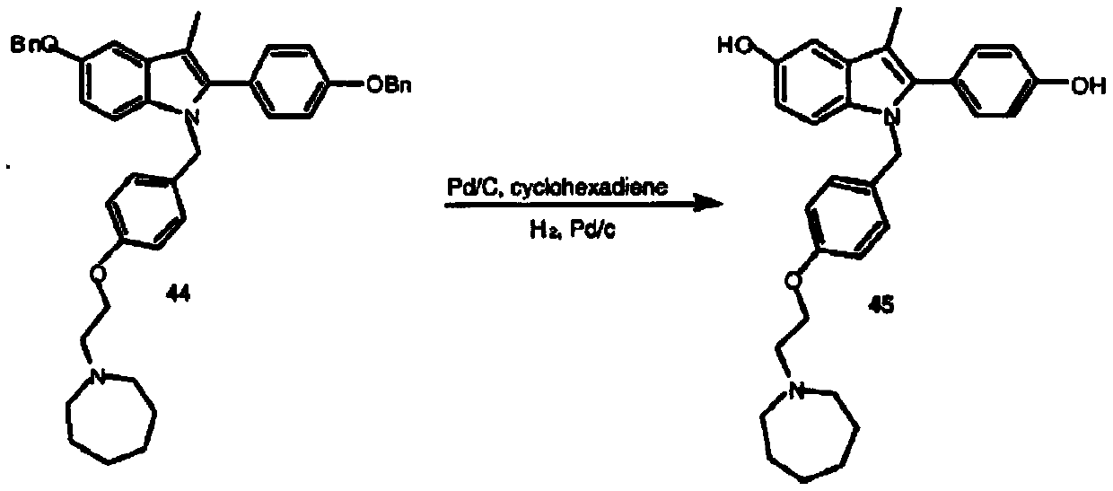 A kind of efficient preparation method of bazedoxifene