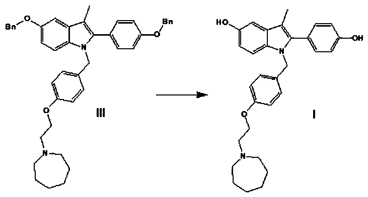 A kind of efficient preparation method of bazedoxifene