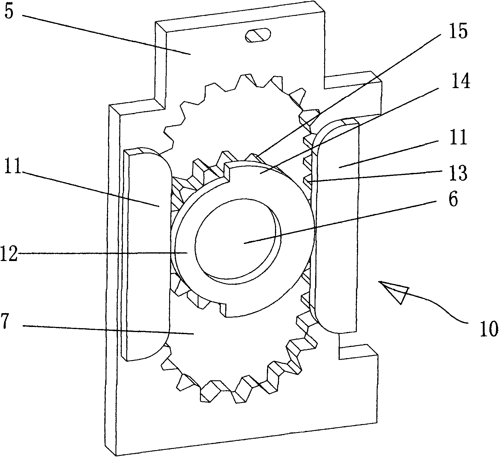 Straight-shaft engine