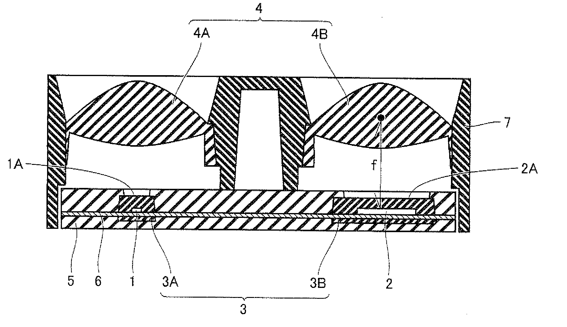 Optical distance measuring sensor and electronic device