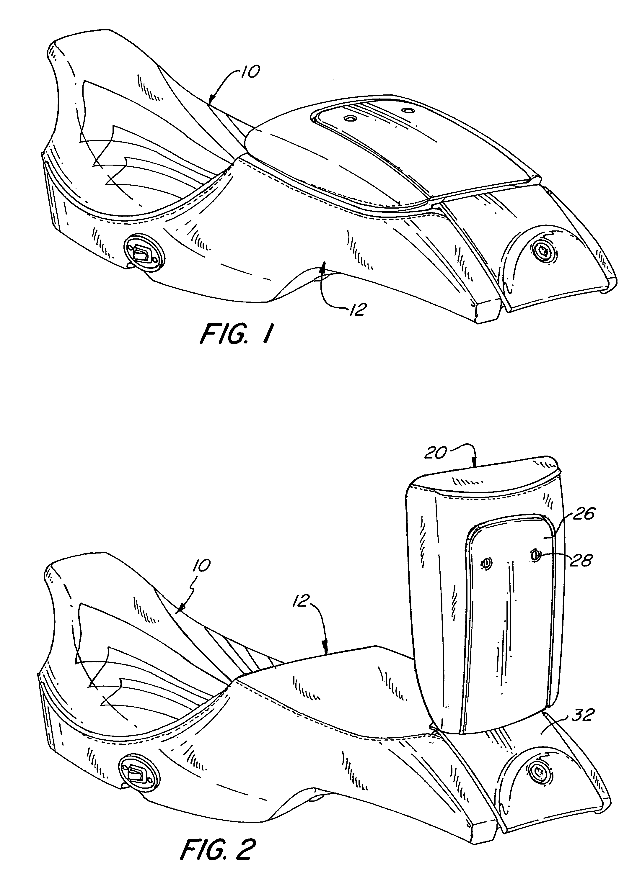 Motorcycle seat with convertible backrest