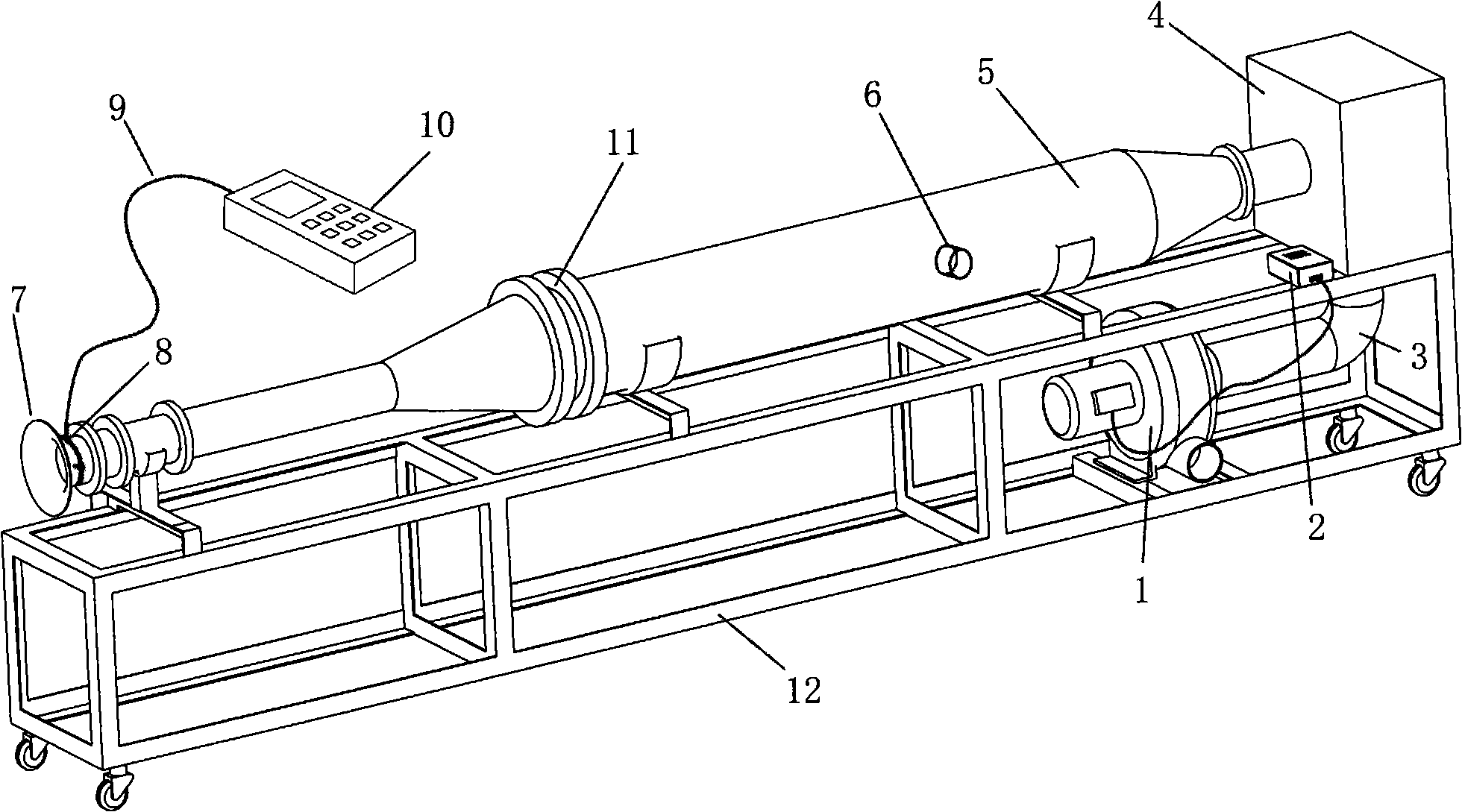 Standard flow type micro wind speed calibration apparatus and calibration method thereof