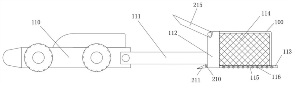 Underwater garbage cleaning and conveying device for ocean engineering