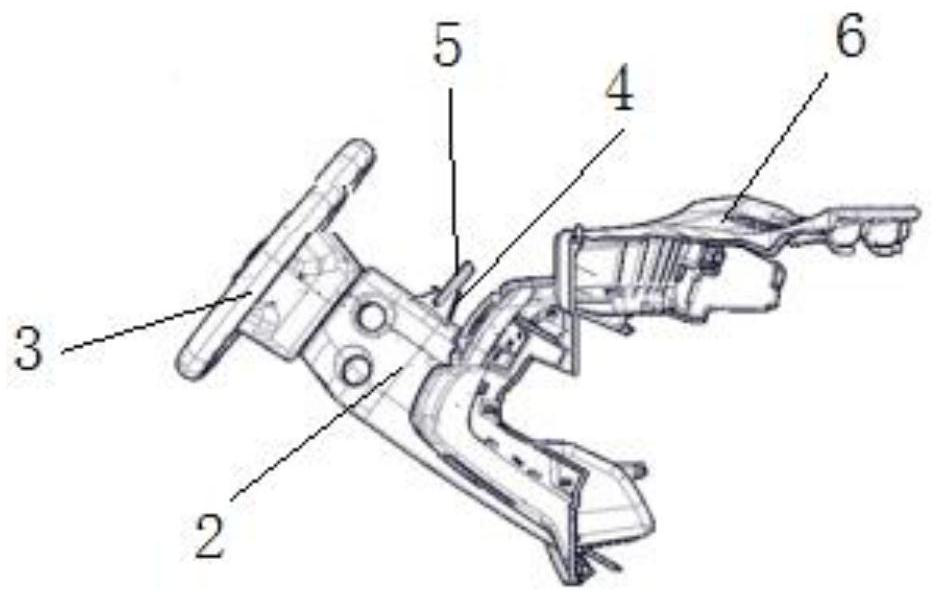 Vehicle-mounted mobile phone support structure