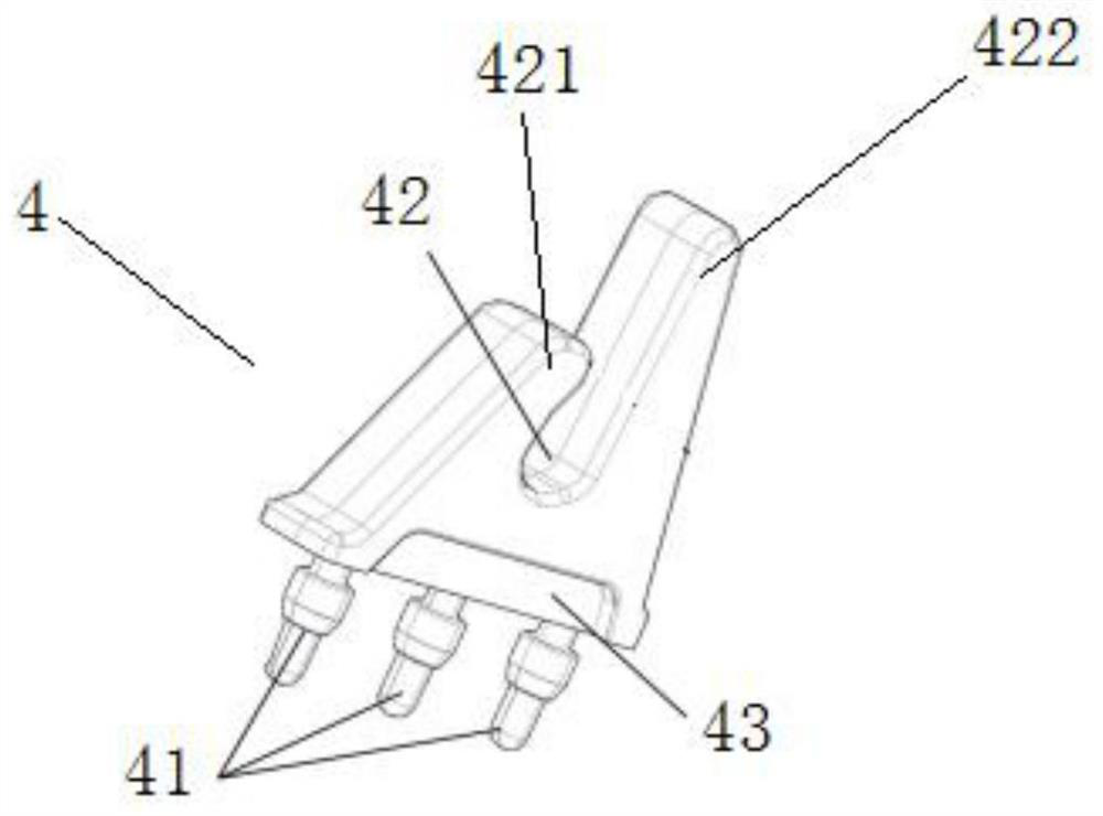 Vehicle-mounted mobile phone support structure