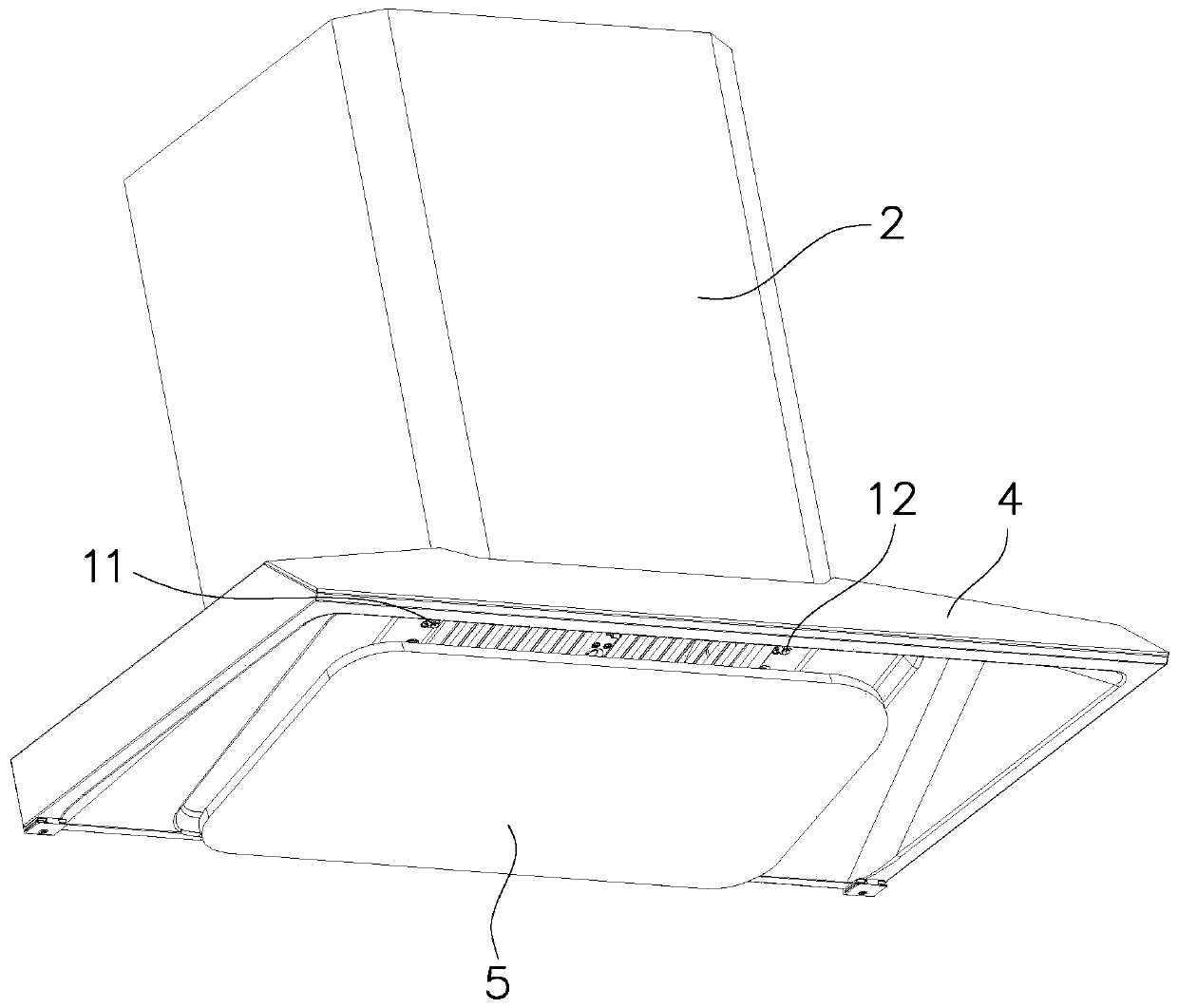 Range hood with movable smoke guide plate and control method thereof