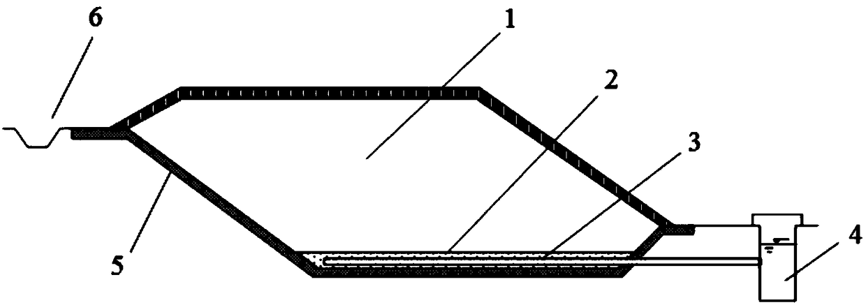 A domestic waste incineration ash landfill and anti-scaling treatment method thereof