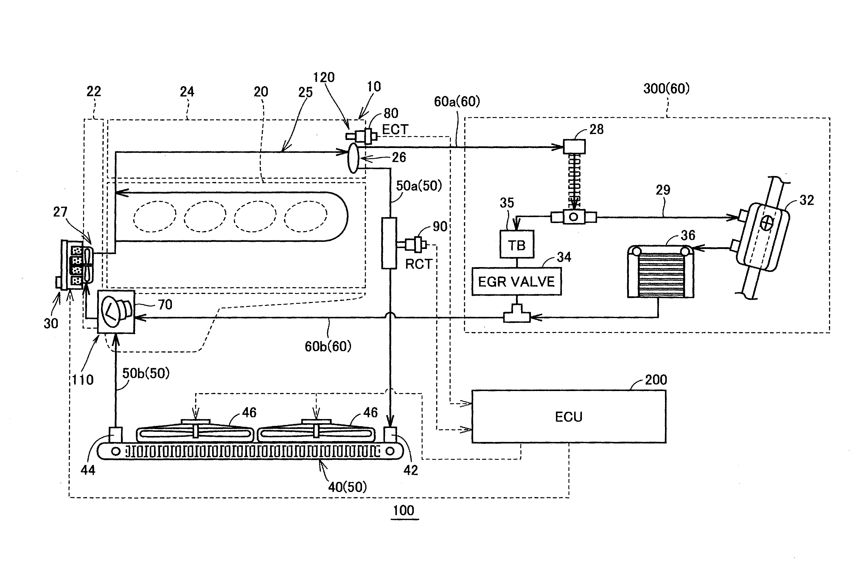 Cooling Device for Internal Combustion Engine and Failure Diagnosis Method for Cooling Device for Internal Combustion Engine