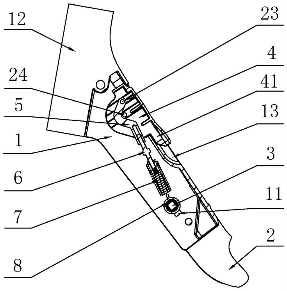 Scooter folding mechanism