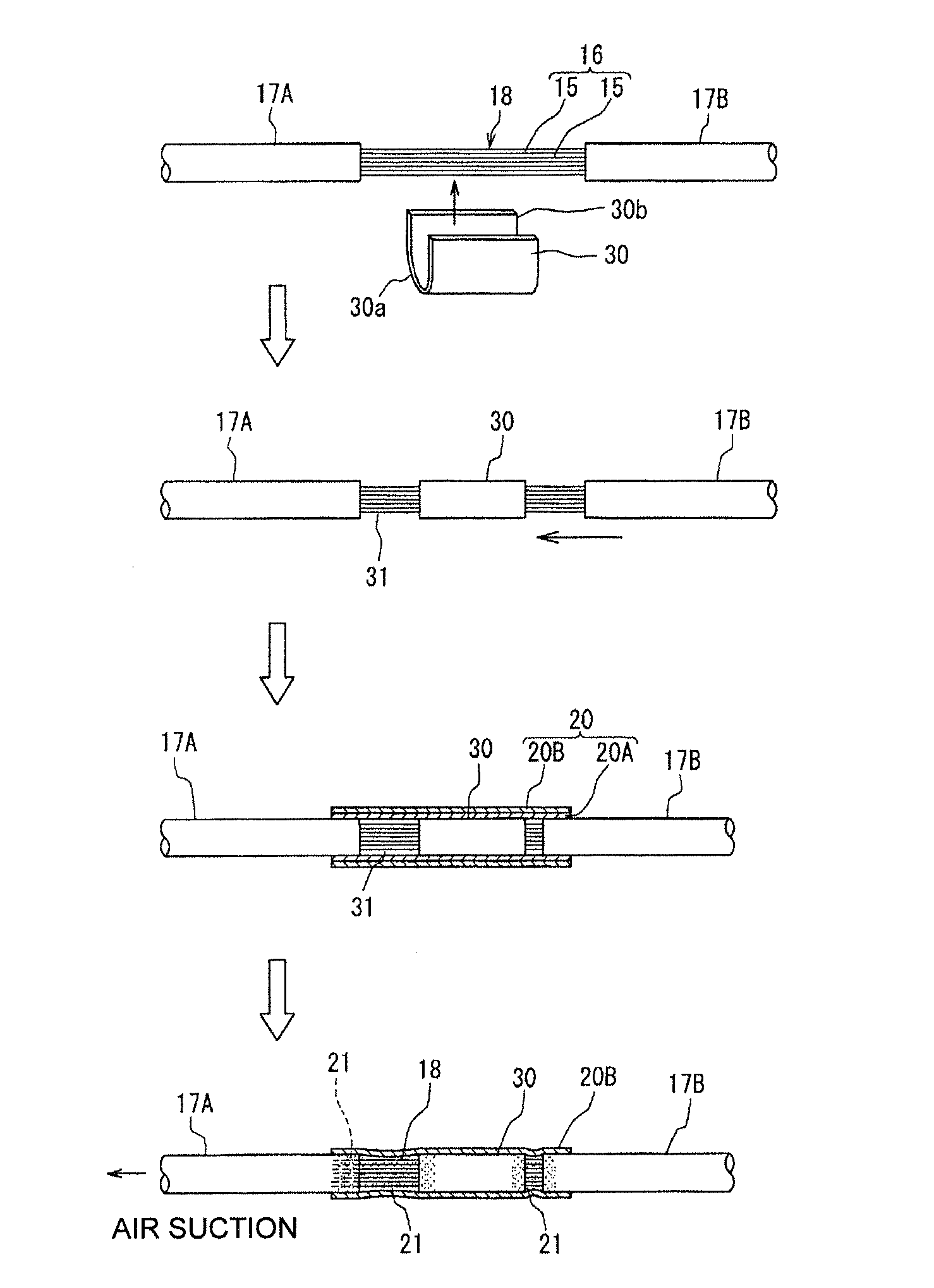 Waterproofing method for wire and wire having waterproof part formed by the waterproofing method